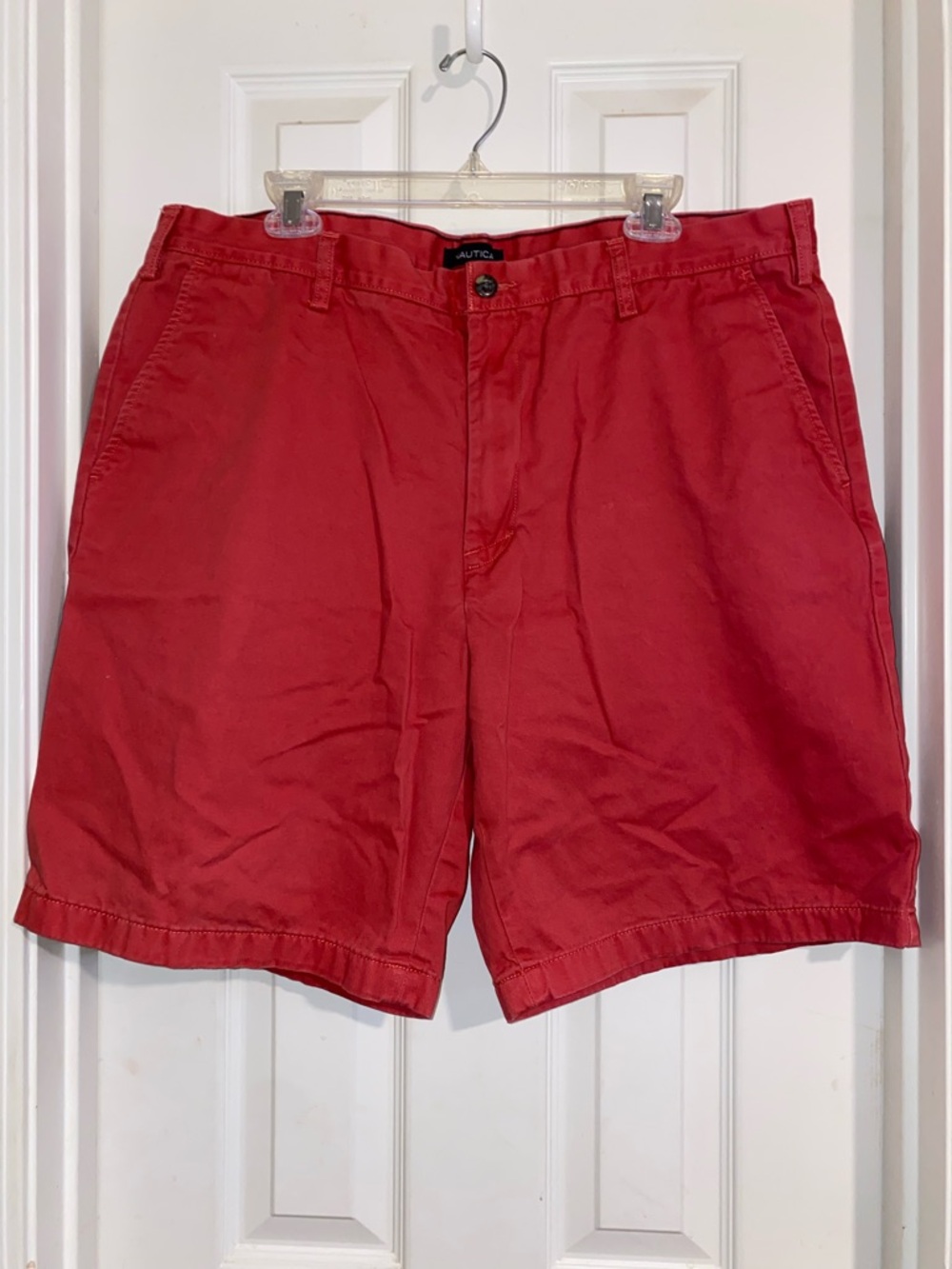 Nautica Men's Scarlet Cotton Chino Shorts